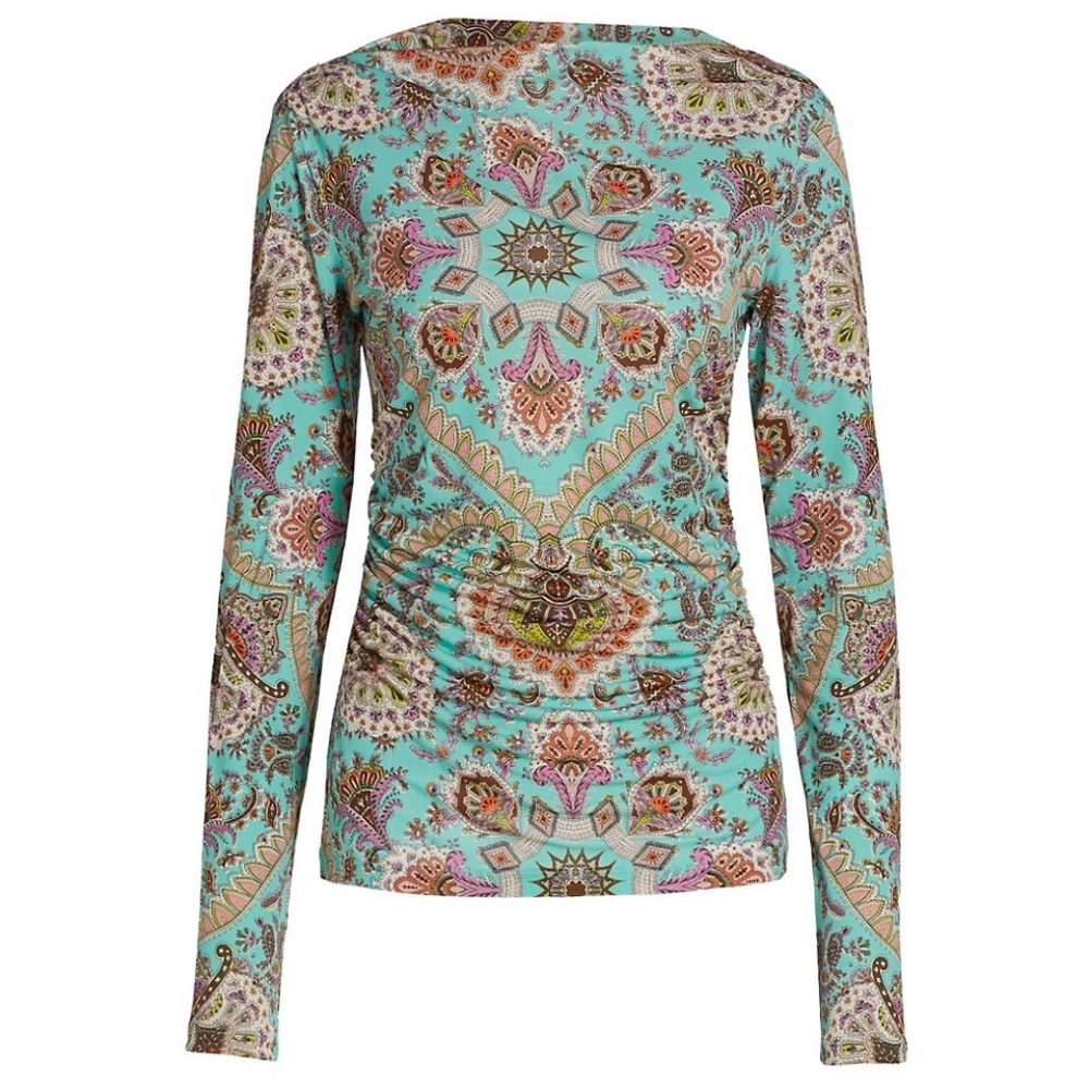 Etro Newport Paisley-Print Jersey Top